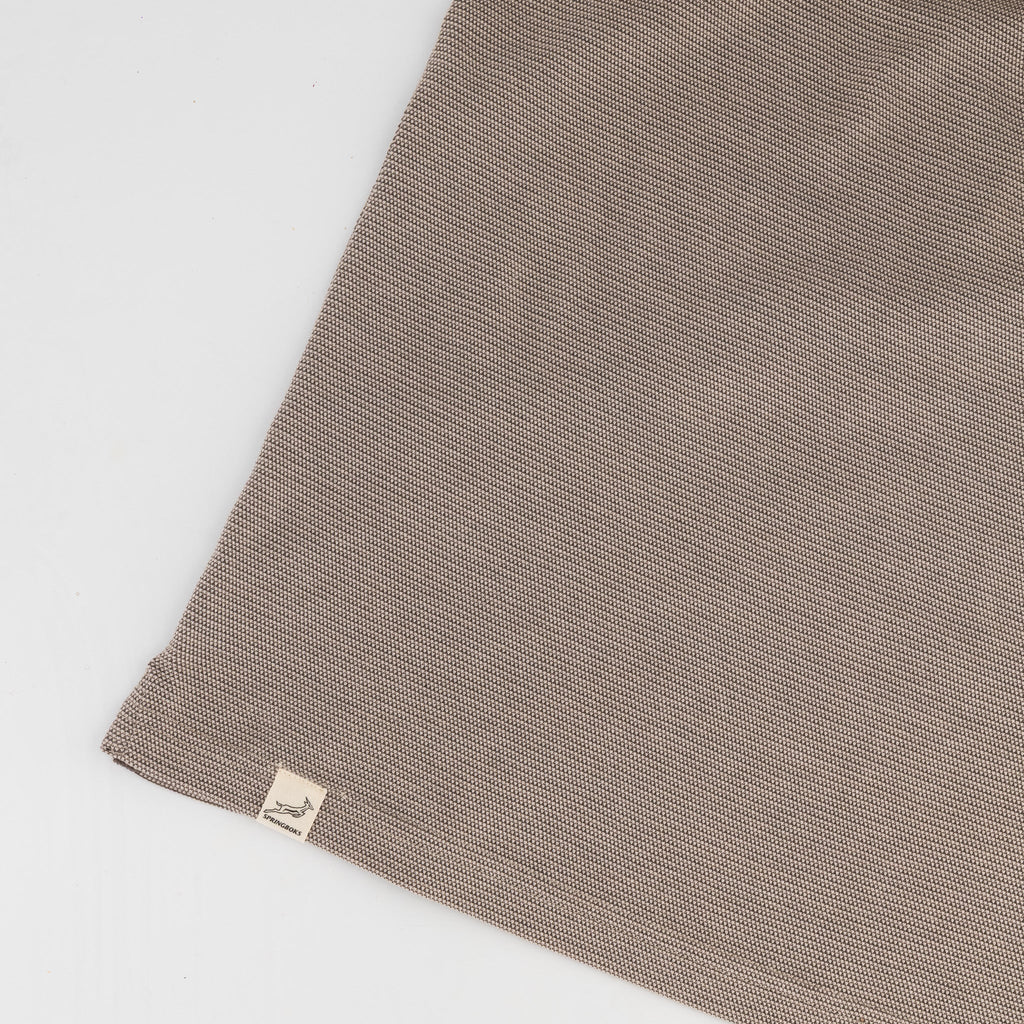Springboks Pique Striper SS Polo- Tobacco Brown