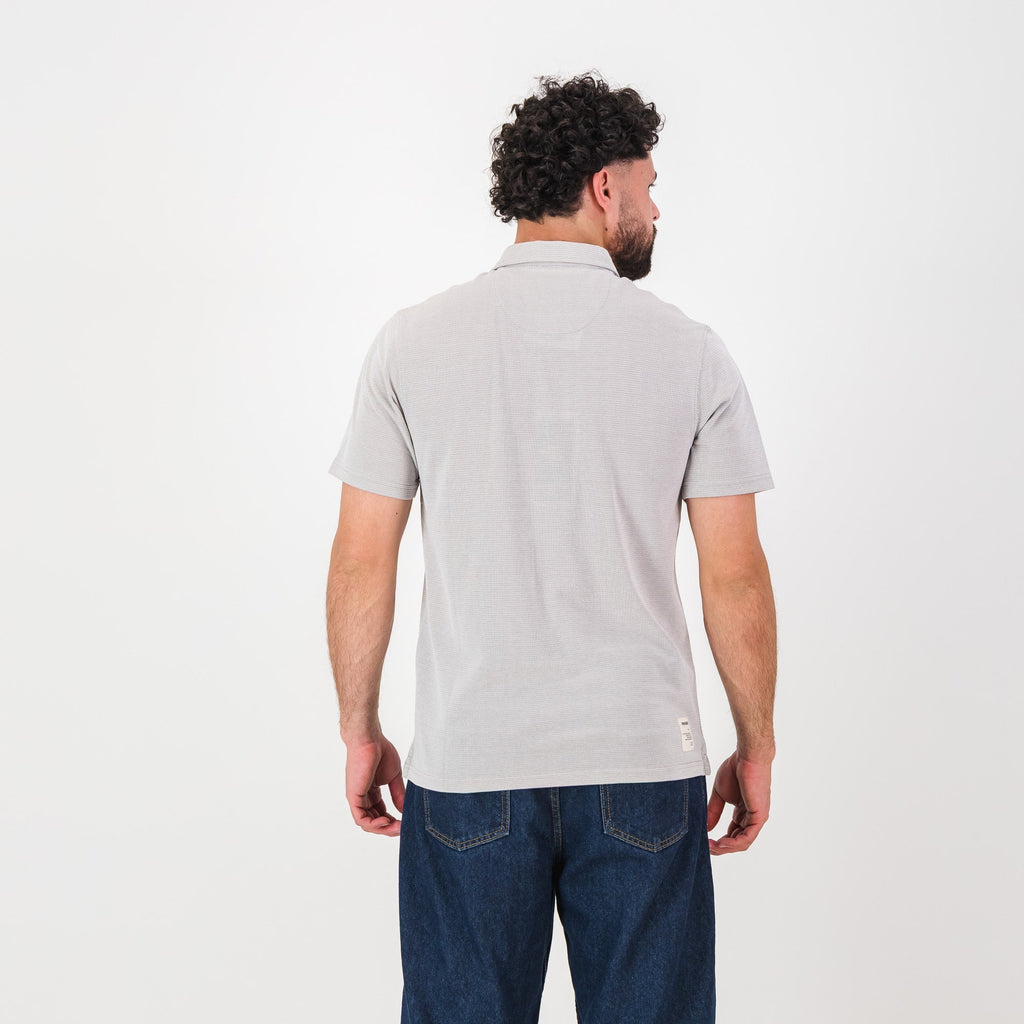 Springboks Pique Striper SS Polo- White