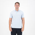 Springboks Popcorn Short Sleeve Golf Polo - Blue