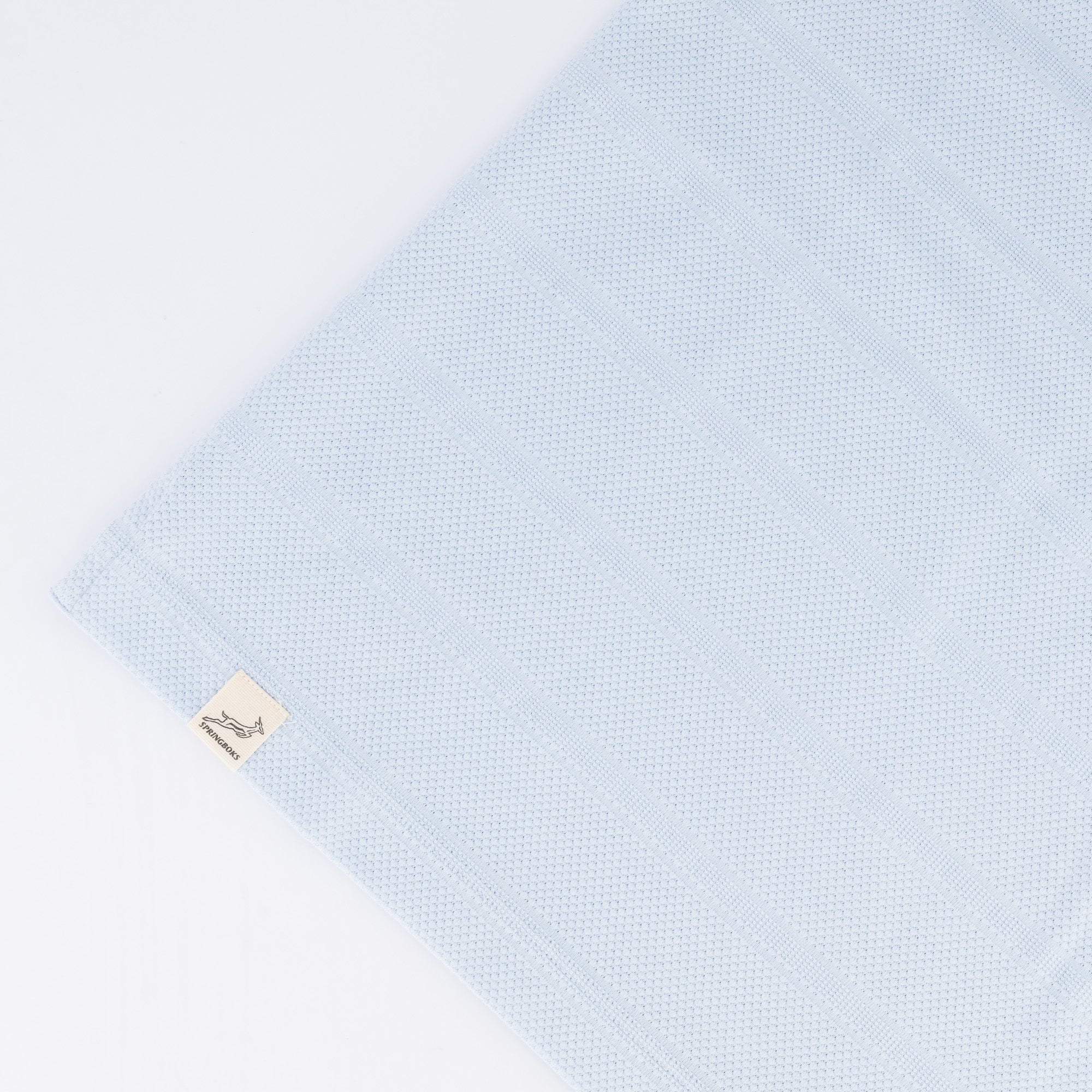 Springboks Popcorn Short Sleeve Golf Polo - Blue