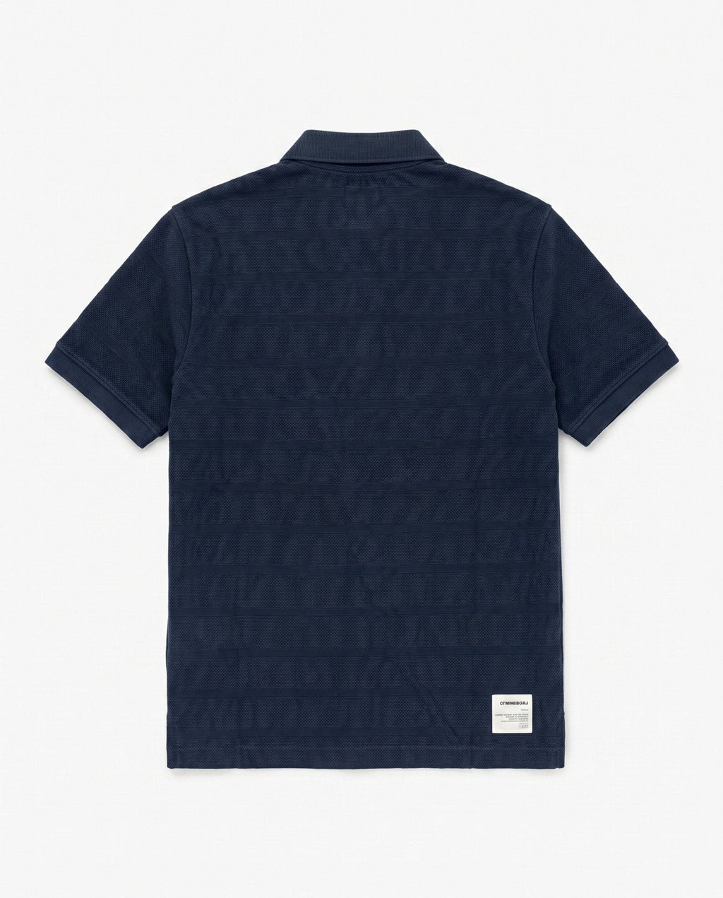 Springboks Popcorn Short Sleeve Golf Polo - Navy