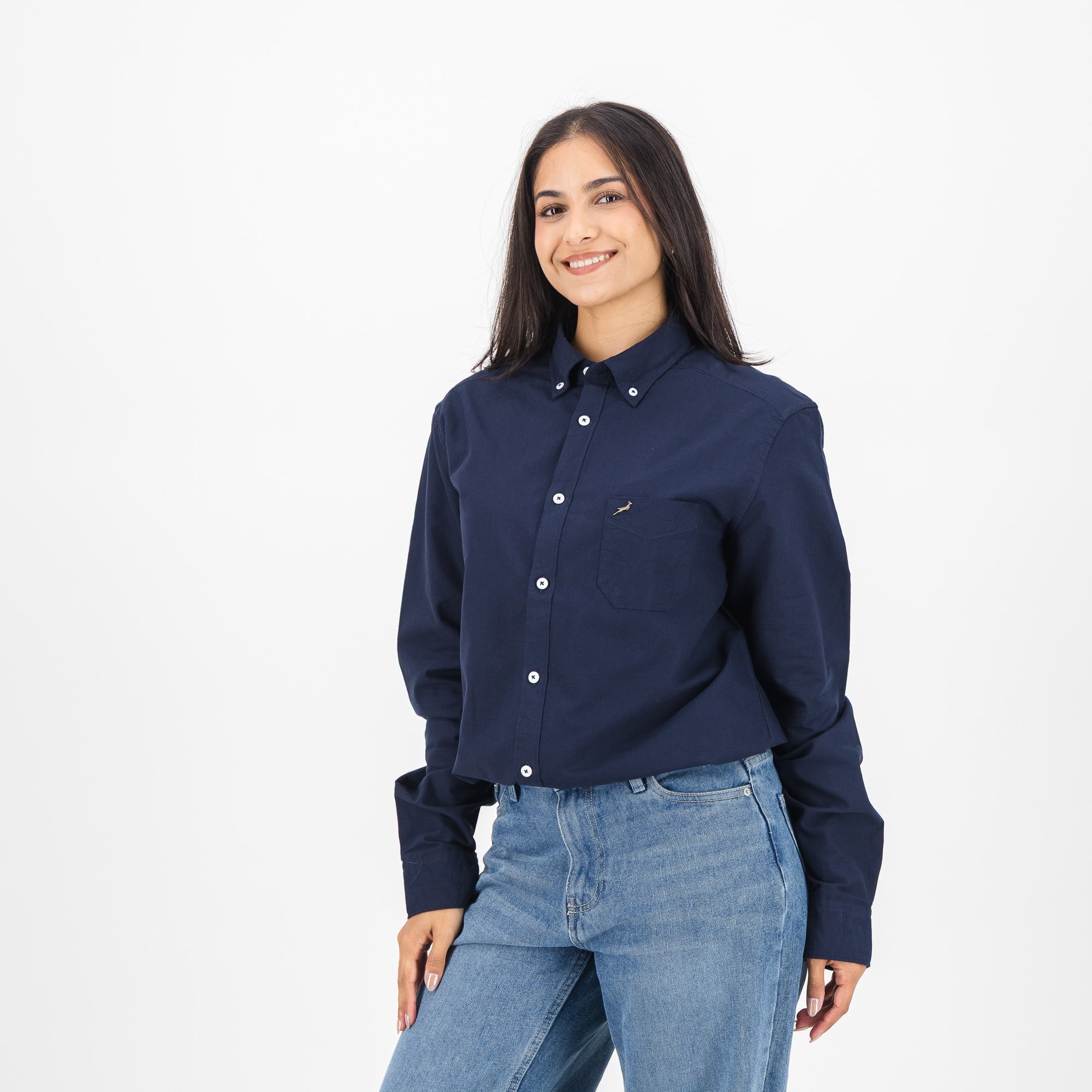 Springboks Premium Oxford Shirt-Navy