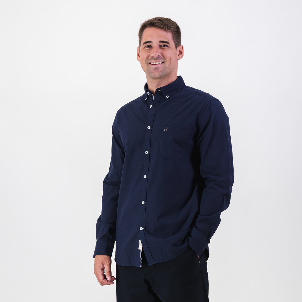 Springboks Premium Oxford Shirt-Navy