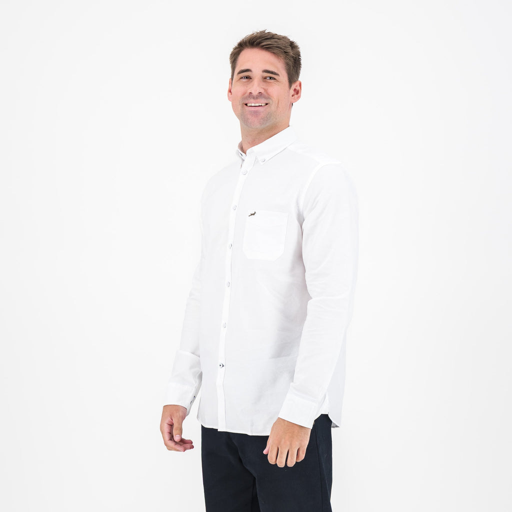 Springboks Premium Oxford Shirt-White