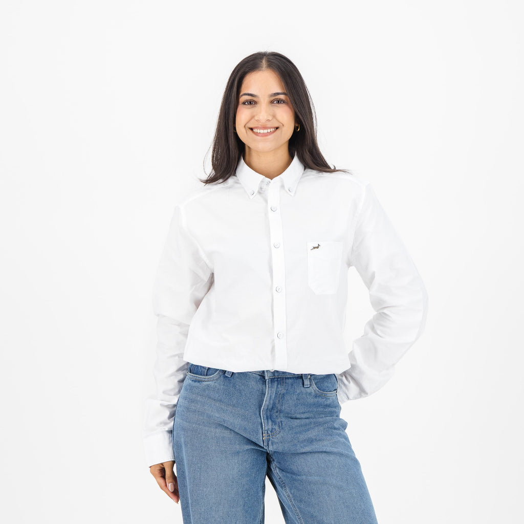 Springboks Premium Oxford Shirt-White