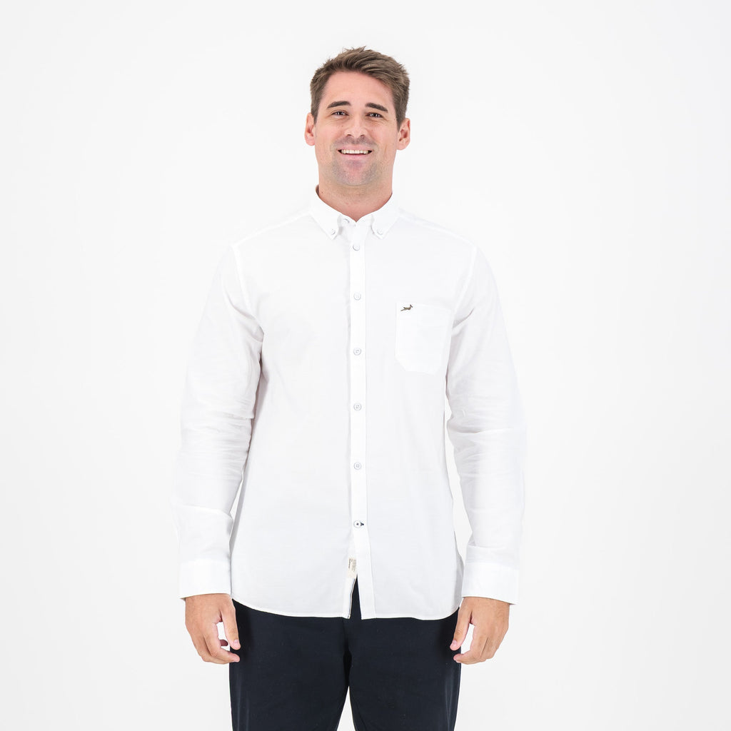 Springboks Premium Oxford Shirt-White