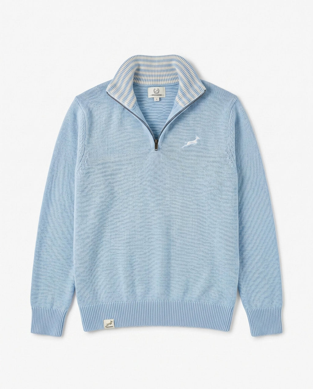 Springboks Premium Quarter Zip Knit-Skyway
