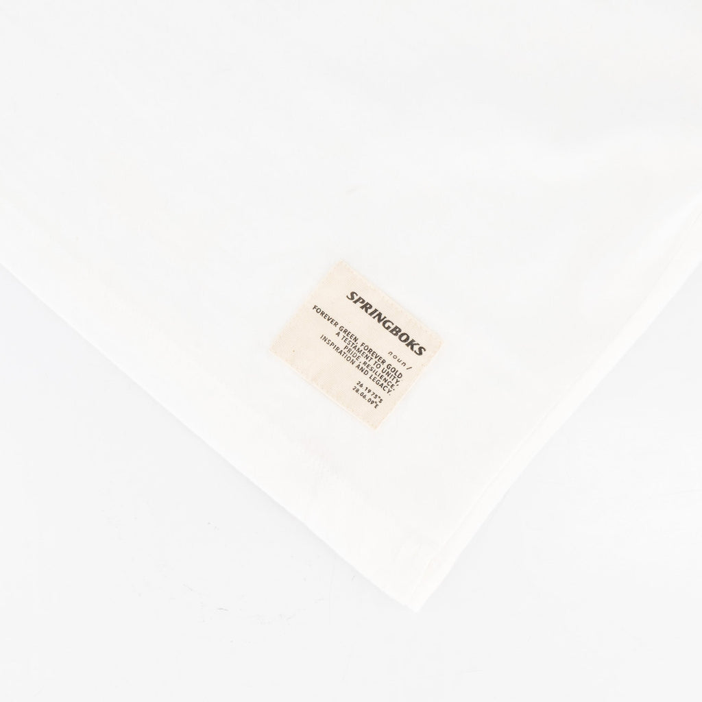 Springboks Ringer Crop Crew Tee - White