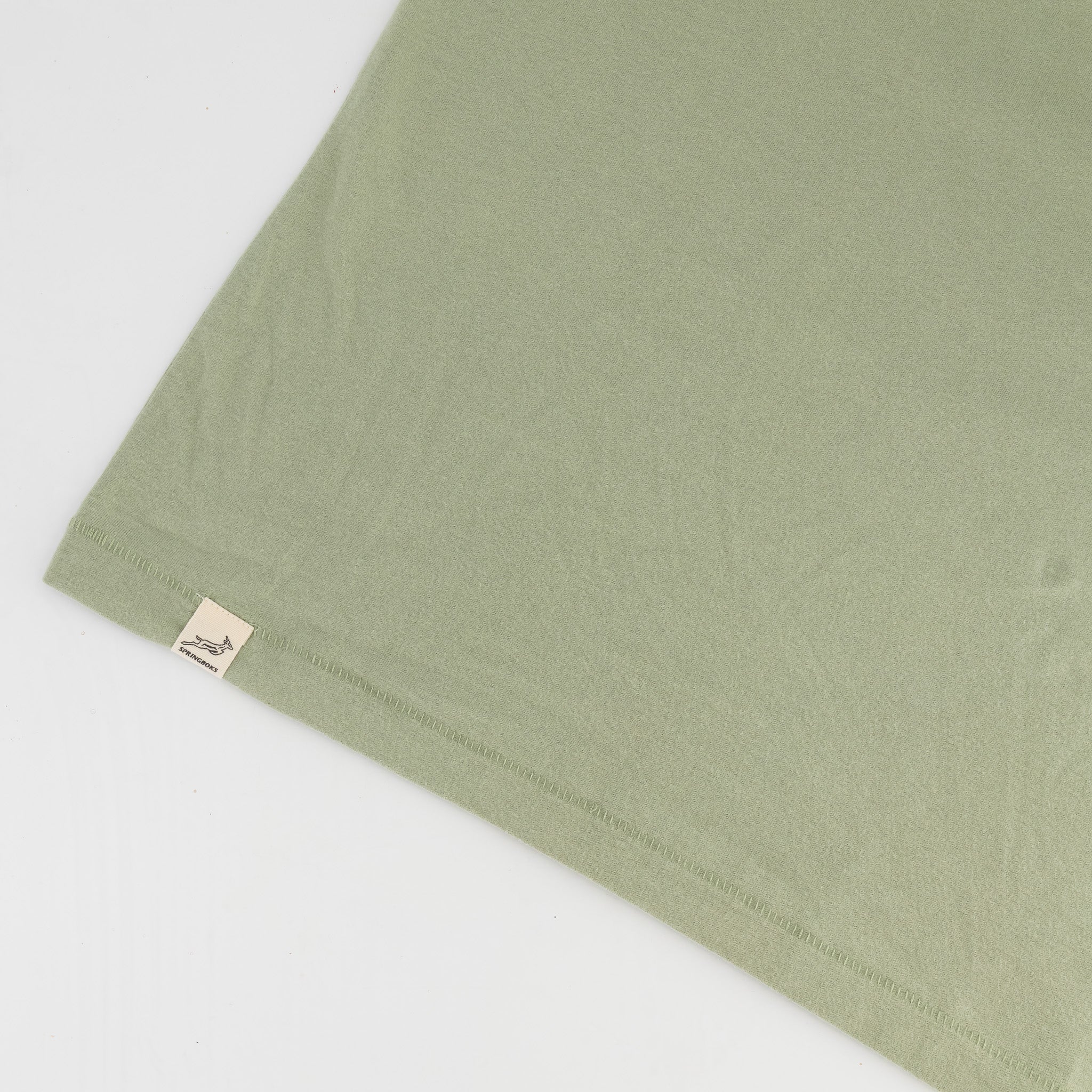 Springboks SML Bok HS Regular Crew Tee - Desert Sage