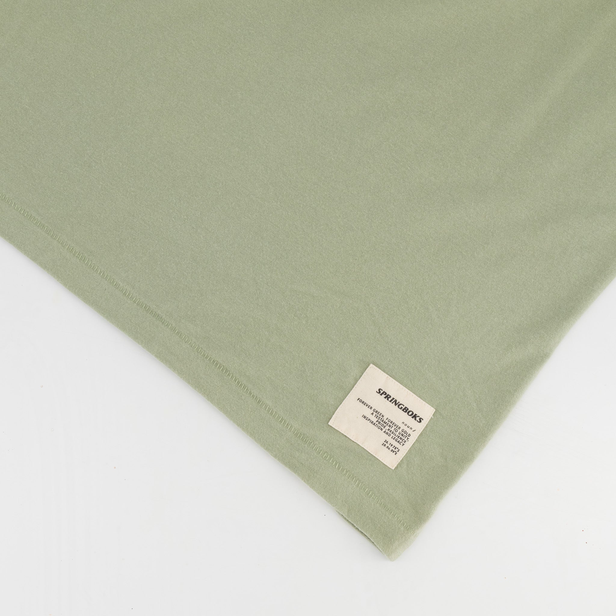 Springboks SML Bok HS Regular Crew Tee - Desert Sage