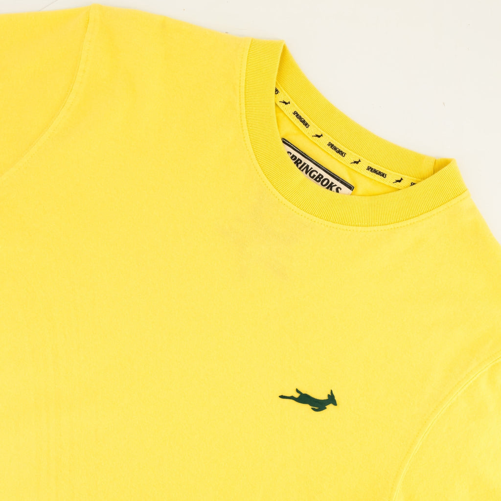 Springboks SML Bok HS Regular Crew Tee - Sunshine
