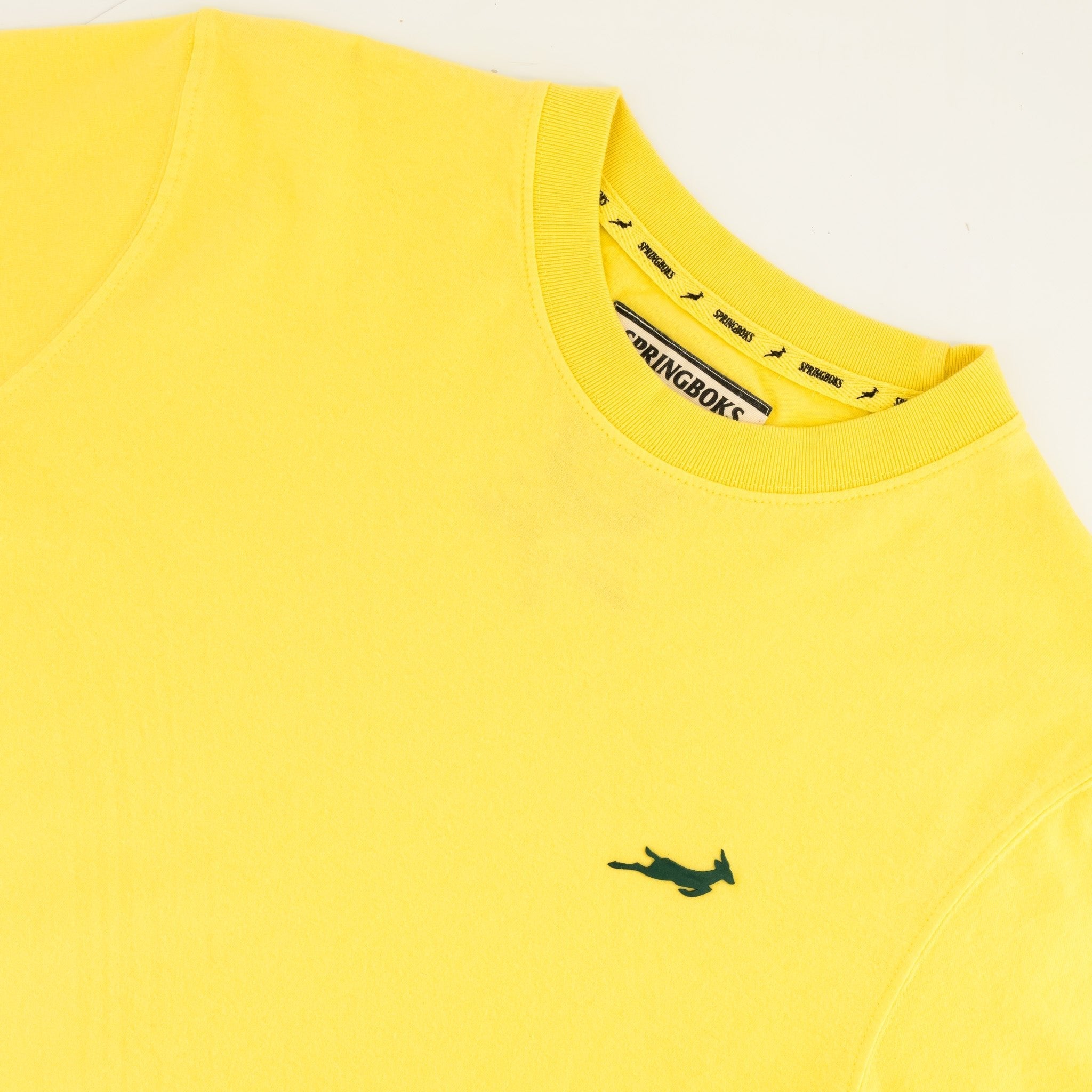 Springboks SML Bok HS Regular Crew Tee - Sunshine