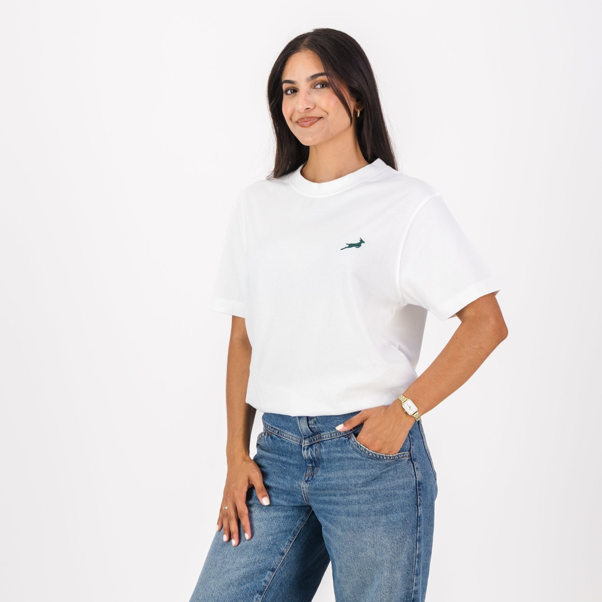Springboks SML Bok HS Regular Crew Tee - White