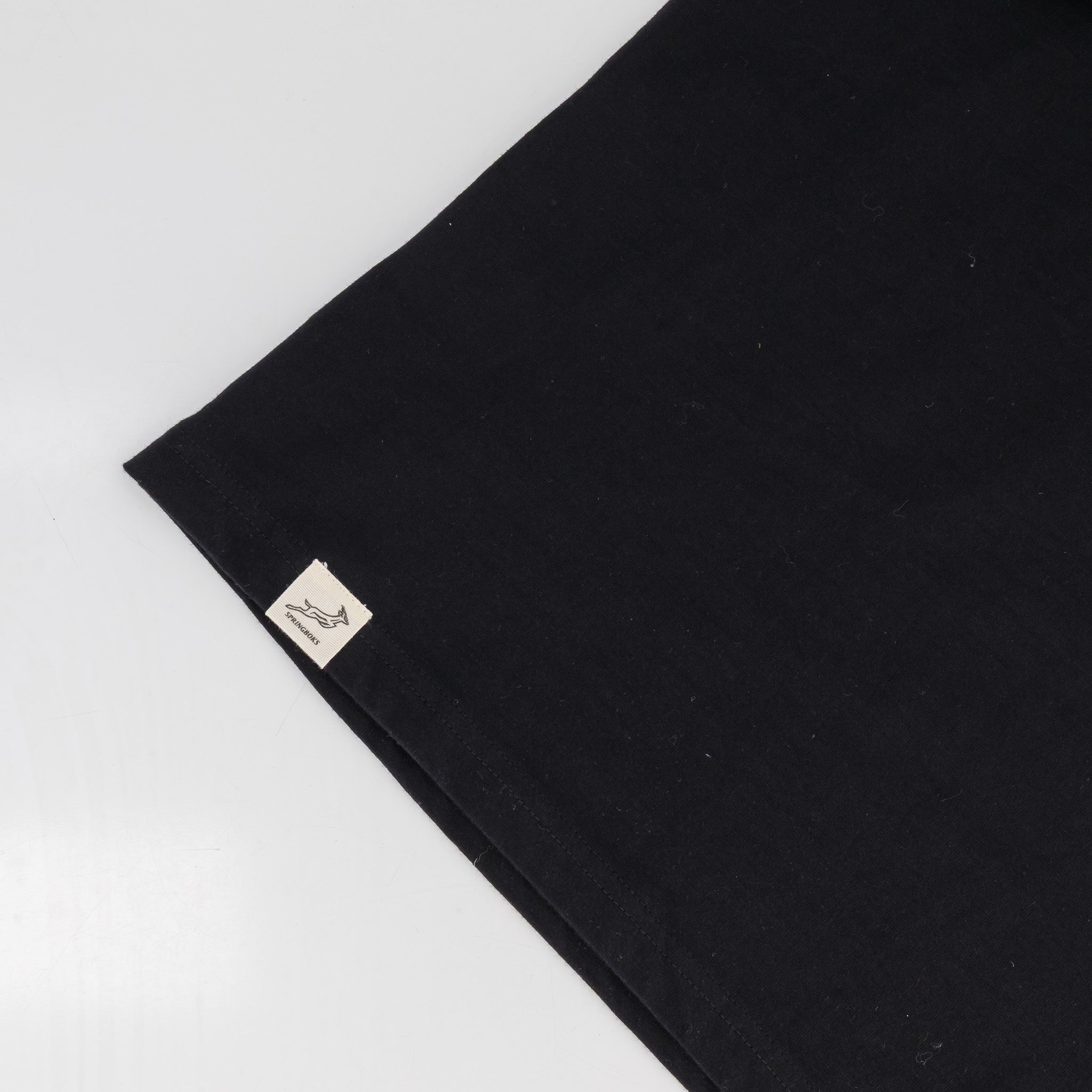 Springboks SML EMB LS Crew Tee - Black