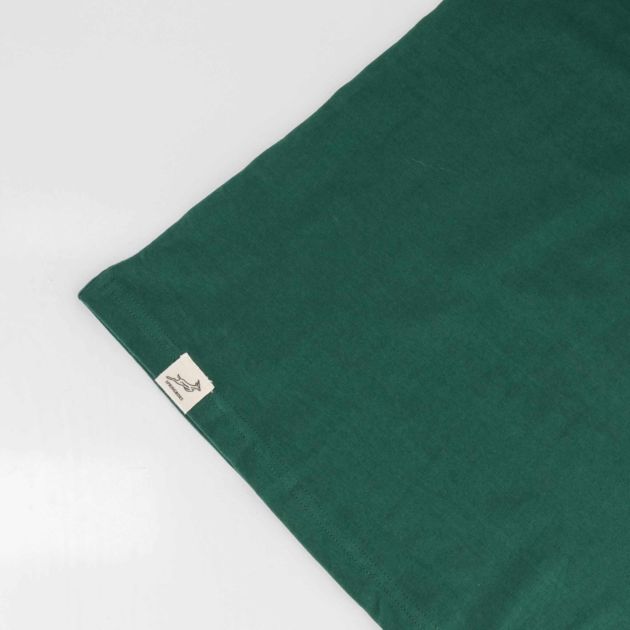Springboks SML EMB LS Crew Tee - OS Green