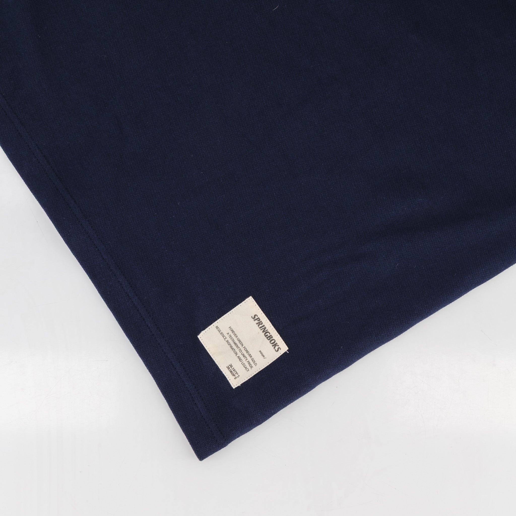Springboks SML EMB LS Polo-Navy
