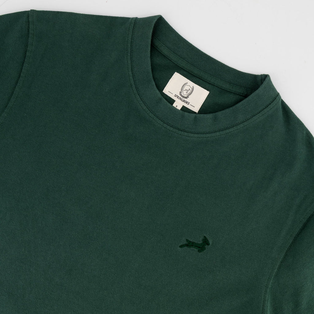 Springboks Tonal SML EMB Bok Crew Tee-OS Green