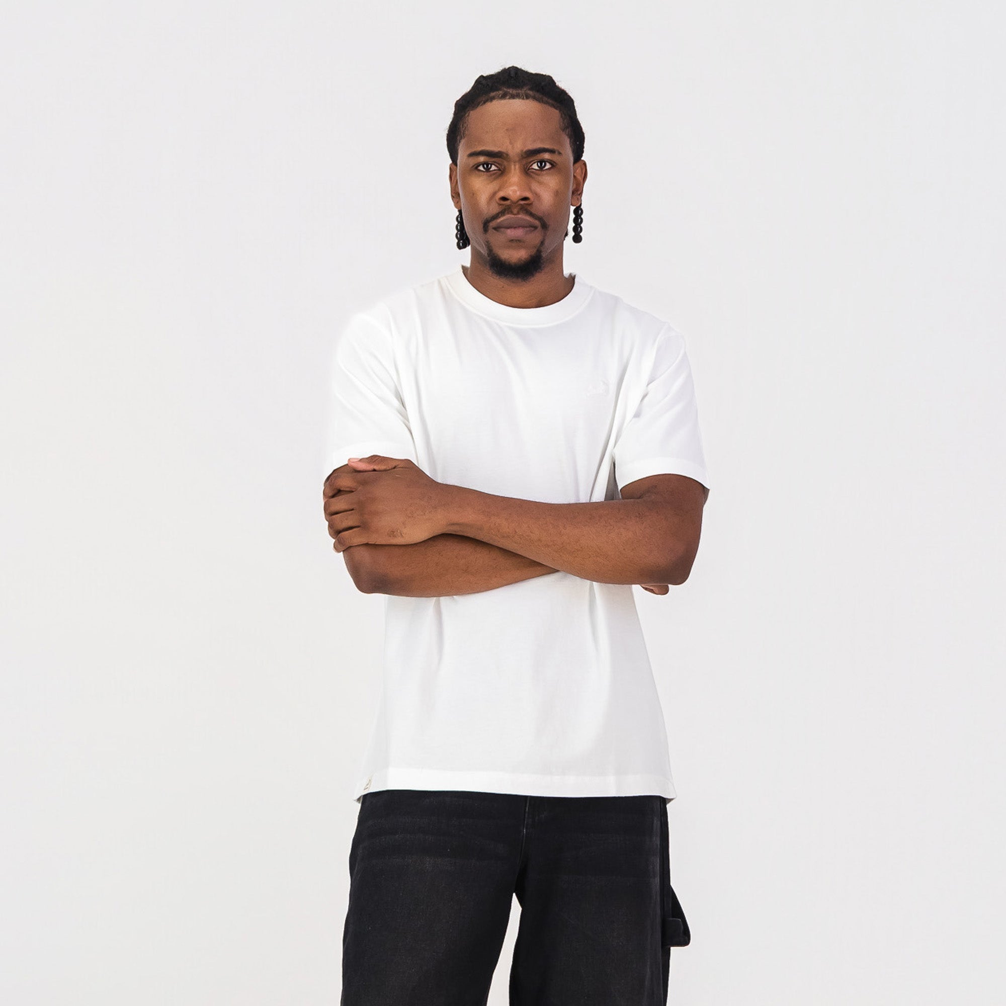 Springboks Tonal SML EMB Bok Crew Tee-White