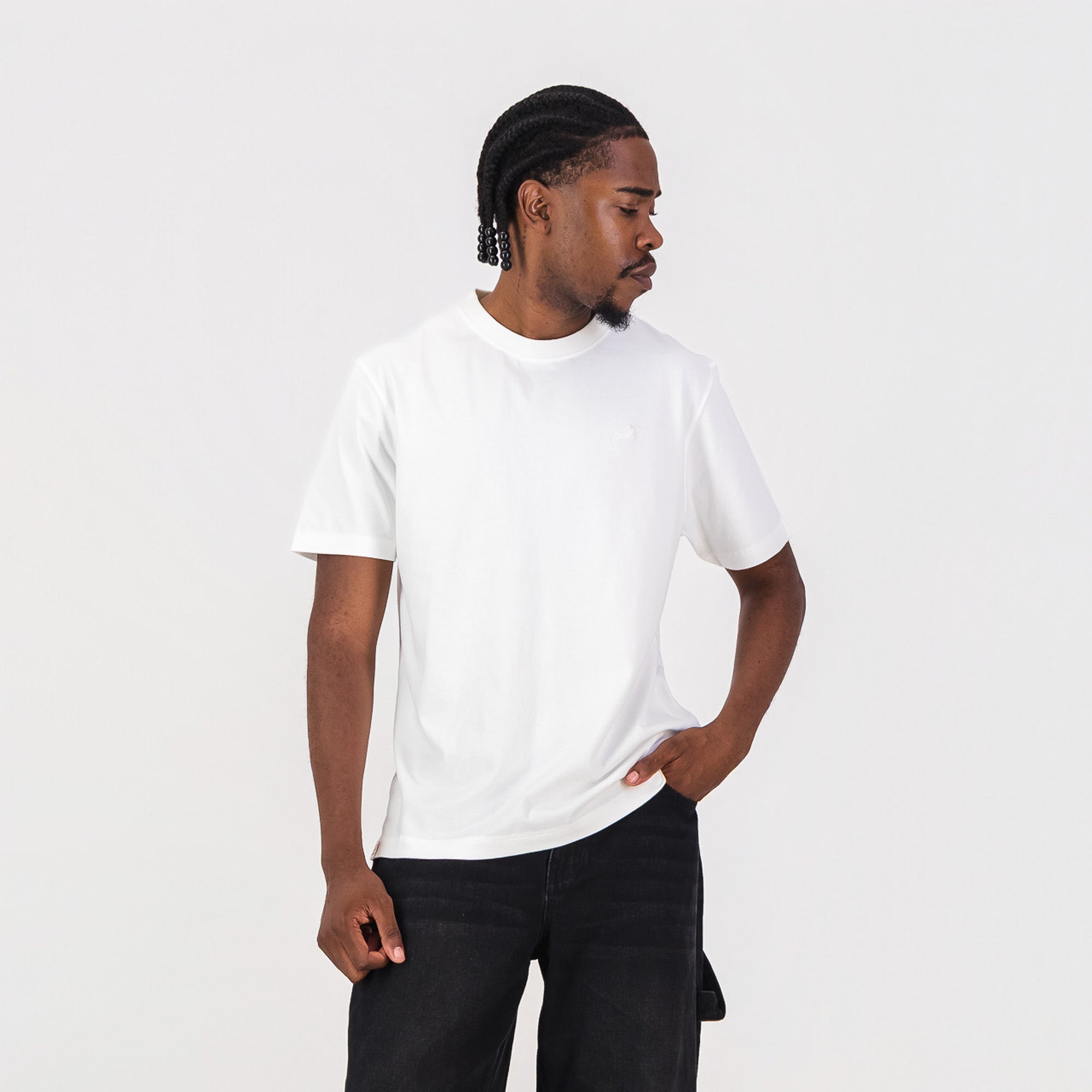 Springboks Tonal SML EMB Bok Crew Tee-White