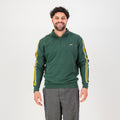 Springboks Twill SLV Quarter Zip Sweat - OS Green
