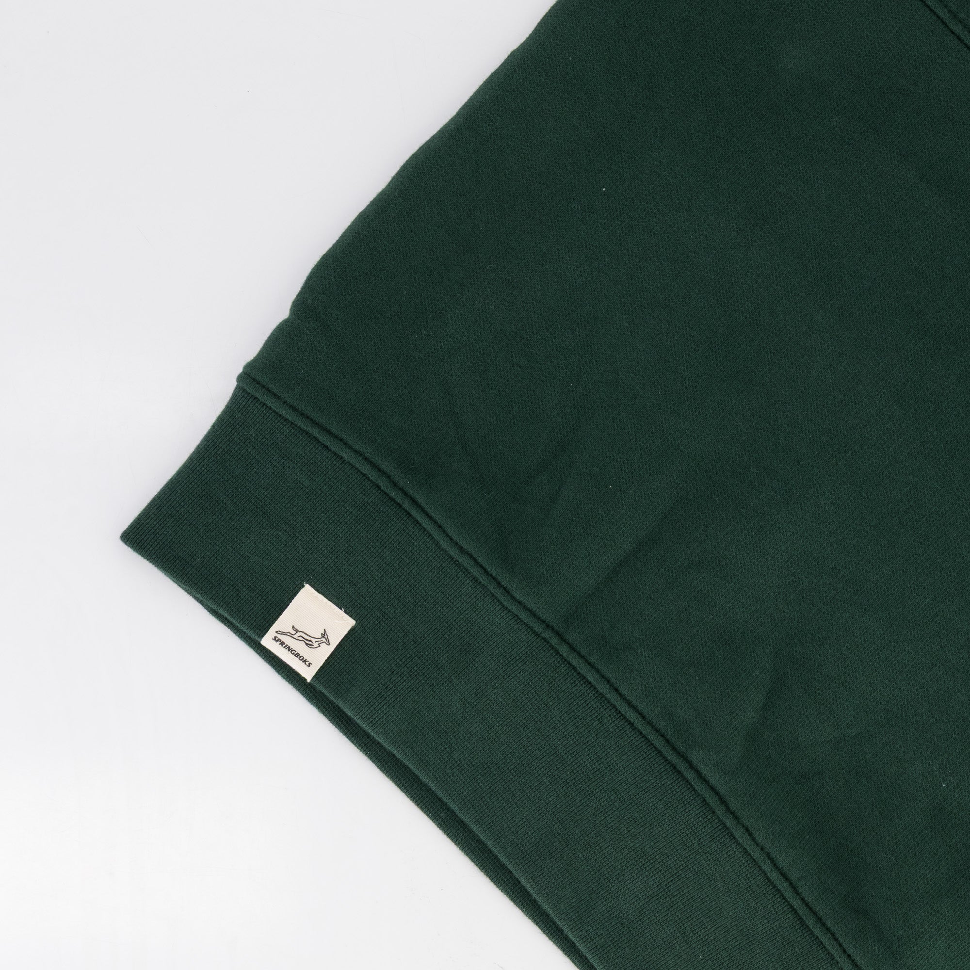 Springboks Twill SLV Quarter Zip Sweat - OS Green