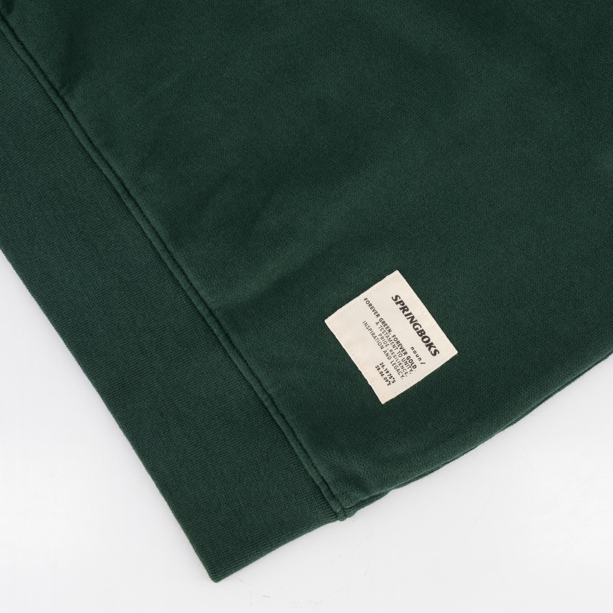 Springboks Twill SLV Quarter Zip Sweat - OS Green