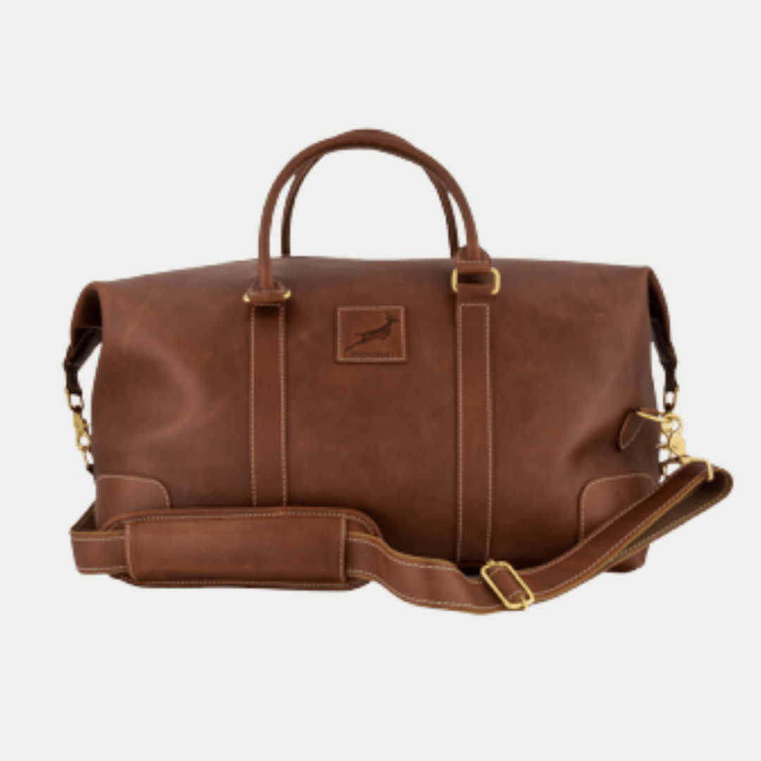 Springboks Weekender Duffle Bag-Dark Brown
