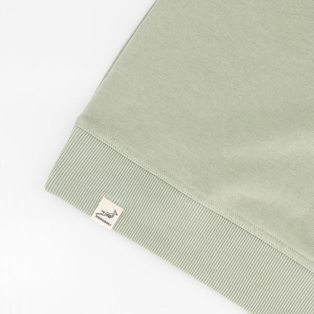 Springboks Word FGFG Crew Sweat-Desert Sage