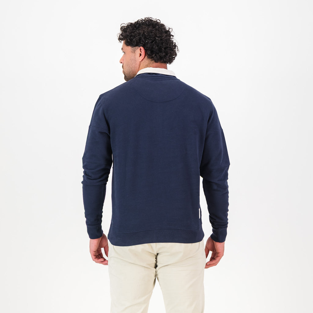 Springboks Word Quarter Zip Sweat-Navy