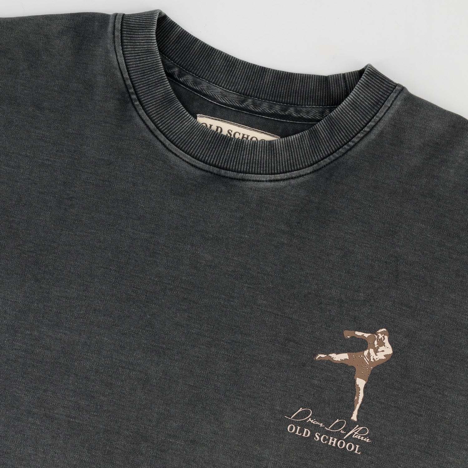 Stillknocks Acid Wash Crew Sweat- Turb Grey