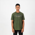 Stillknocks Built Diff Regular Crew Tee-Military Olive