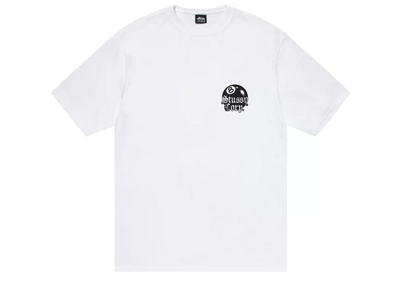 Stussy 8 Ball Corp. Tee White
