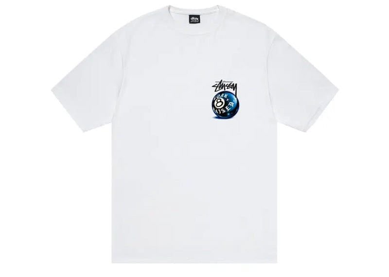 Stussy Born X Raised 8 Ball Tee White