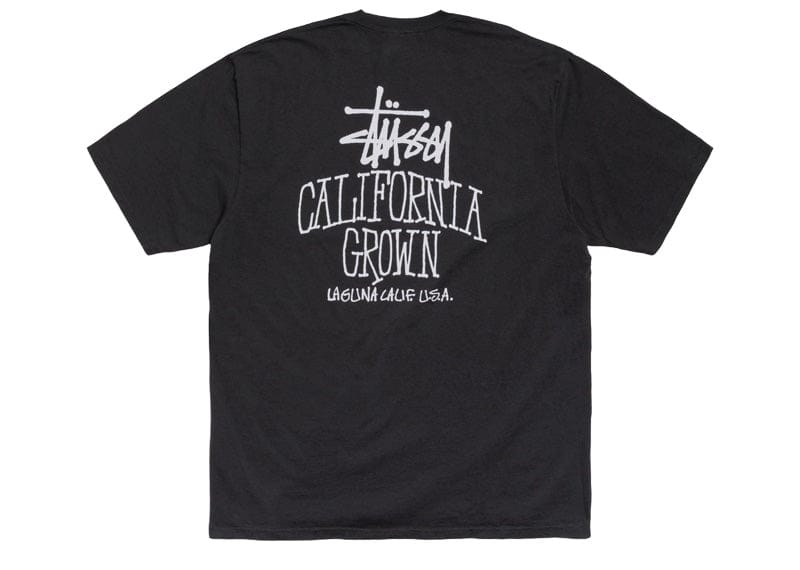 Stussy Cali Grown Pigment Dyed Tee Faded Black