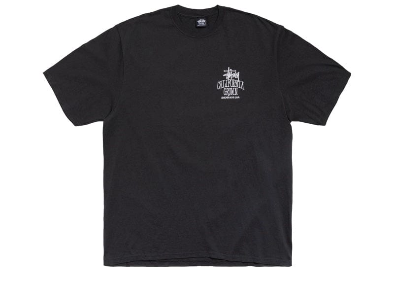 Stussy Cali Grown Pigment Dyed Tee Faded Black