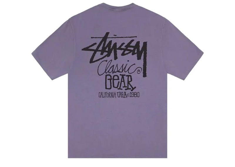 Stussy Classic Gear Pigment Dyed Tee Grape