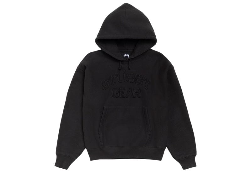 Stussy Gear Applique Hoodie Black