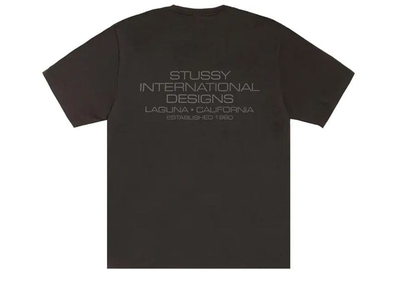 Stussy International Design Pigment Dyed Tee Faded Black