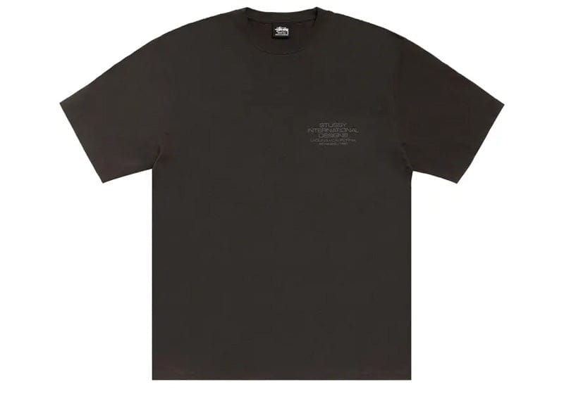 Stussy International Design Pigment Dyed Tee Faded Black