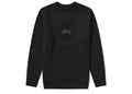 Stüssy Stock Applique Crew Neck Sweatshirt Black