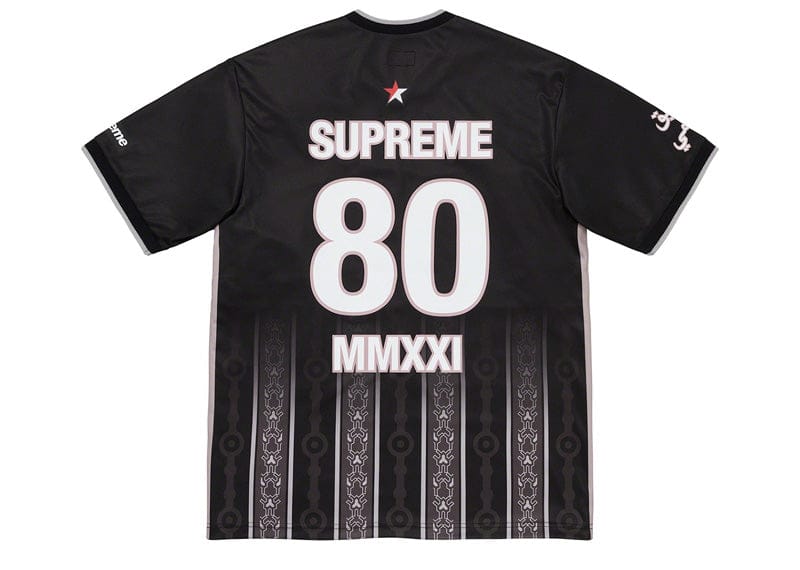 Supreme Arabic Logo Soccer Jersey Black