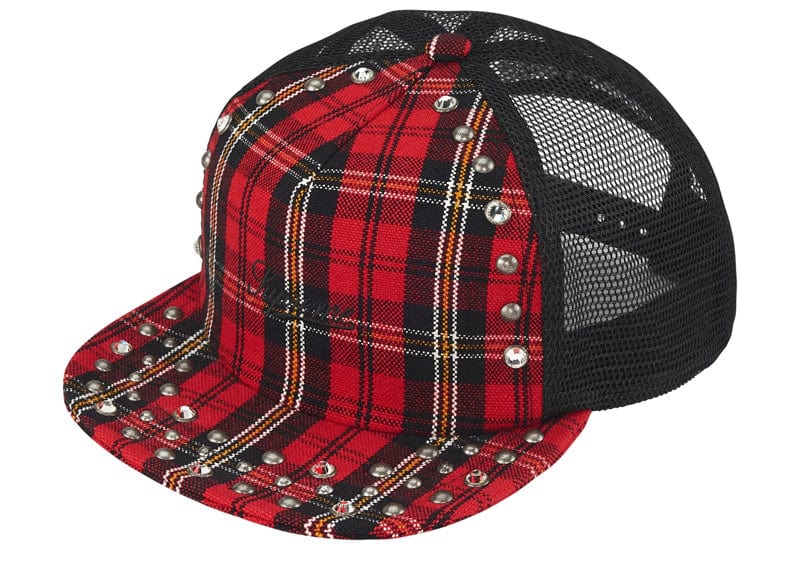 Supreme b.b. Simon Studded Mesh Back 5-Panel Plaid