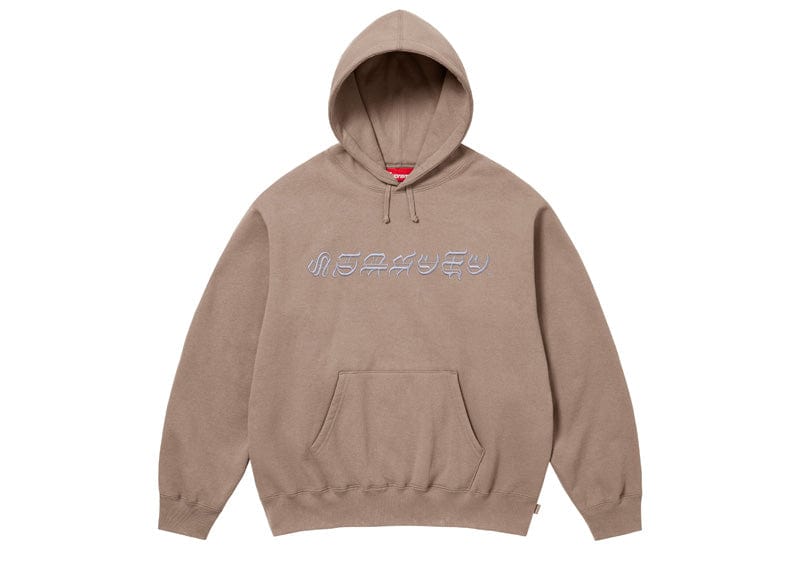 Supreme Blackletter Hooded Sweatshirt Dusty Brown