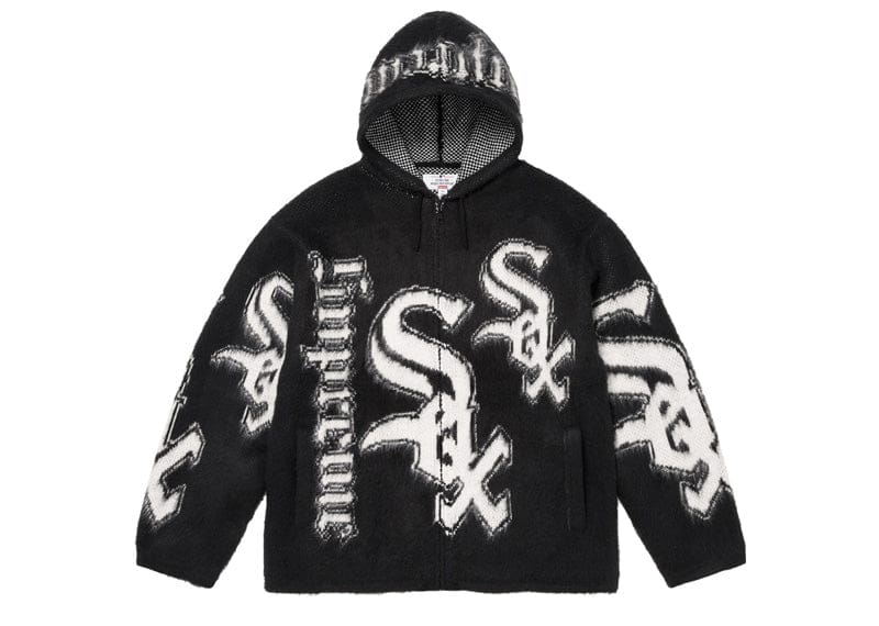 Supreme Chicago White Sox Zip Up Hooded Sweater Black