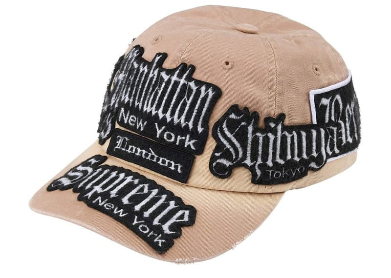 Supreme City Patches 6-Panel Hat Natural