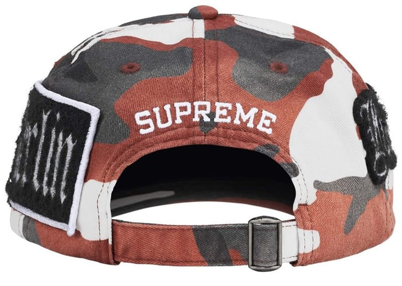Supreme City Patches 6-Panel Hat Red Camo