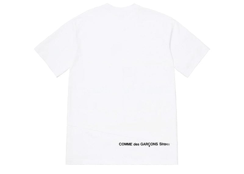 Supreme Comme des Garcons SHIRT Split Box Logo Tee White