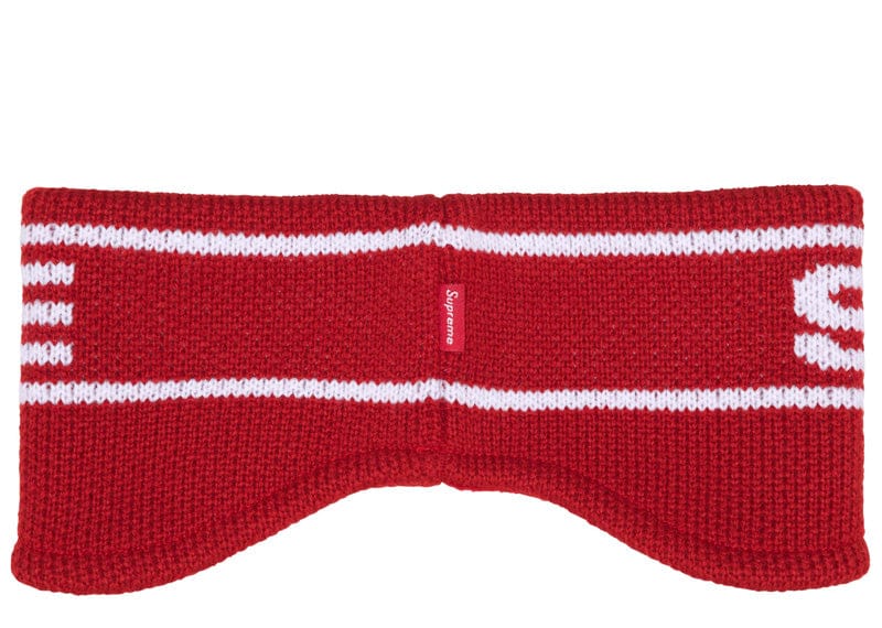 Supreme Contrast Logo Headband Red