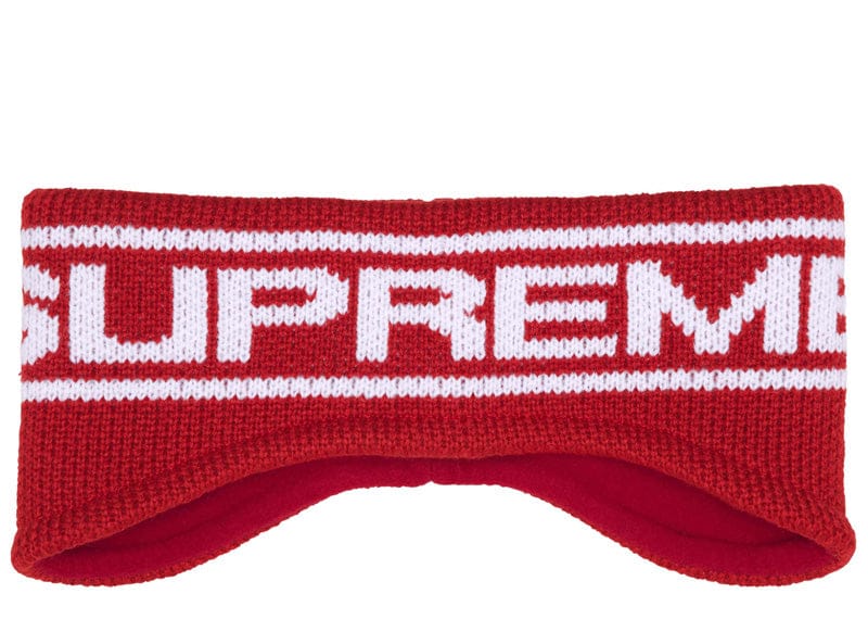 Supreme Contrast Logo Headband Red