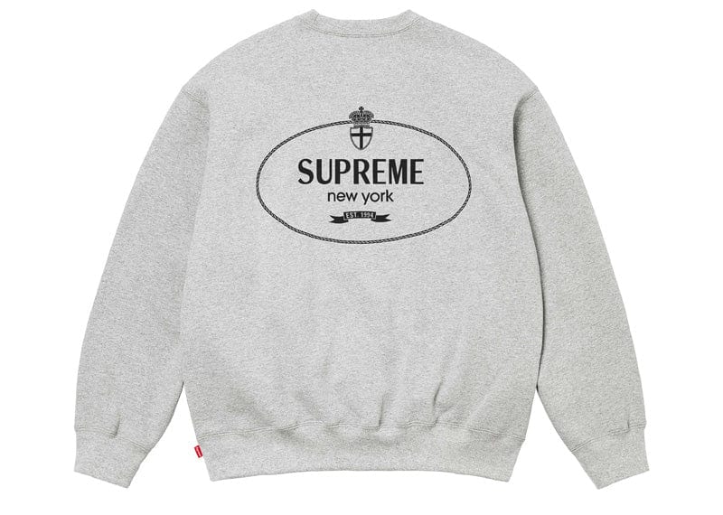 Supreme Crest Crewneck (FW24) Ash Grey